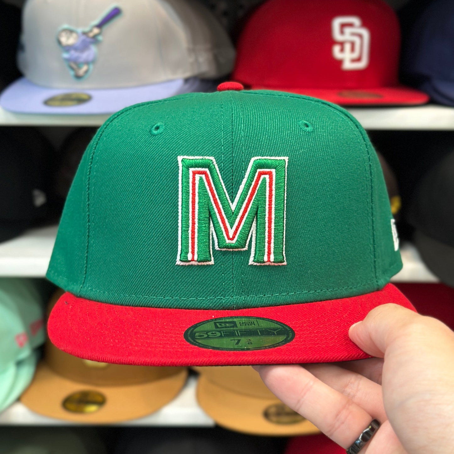 Mexico WBC World Baseball Classic | Classic New Era 59FIFTY Fitted | Green/Red