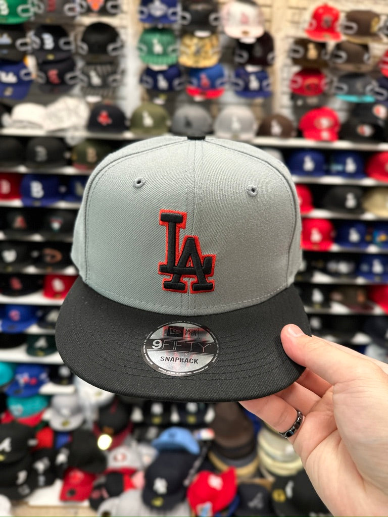 LADodgers MLB Snapback New Era 9FIFTY Adjustable Snap Gray Black