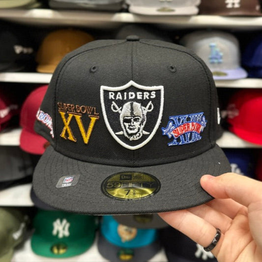 New Era Las Vegas Raiders 'Super Bowl' Black 59FIFTY Fitted Hat