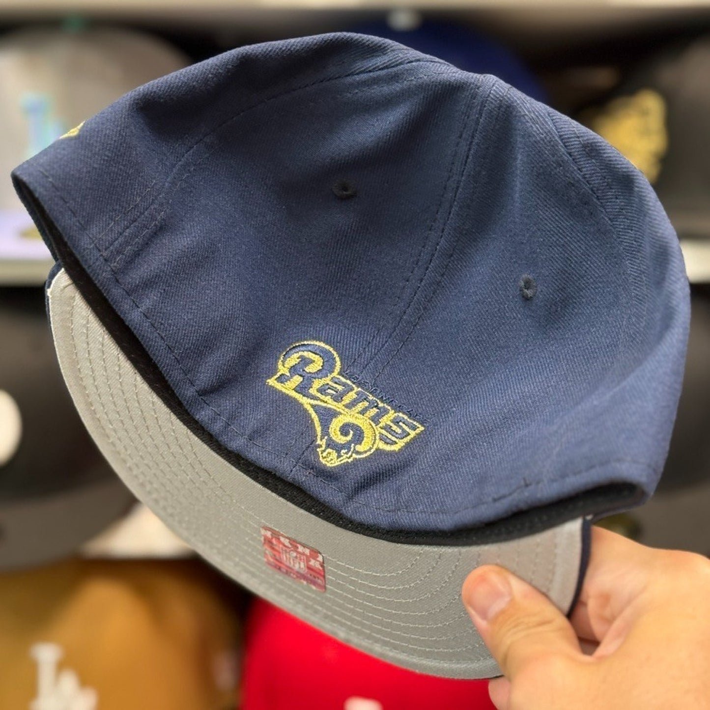 New Era Los Angeles Rams 'Script Logo' 59FIFTY Fitted Hat | Navy/Gold