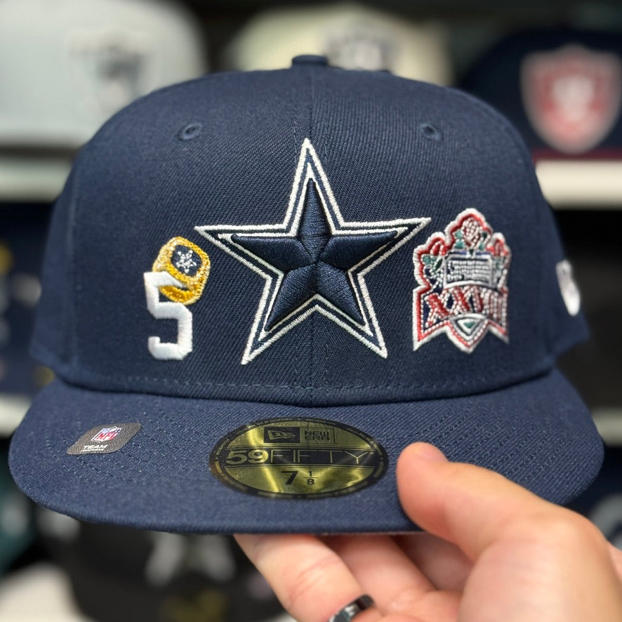 New Era Dallas Cowboys 'Super Bowl Identity' 59FIFTY Fitted Hat | Navy