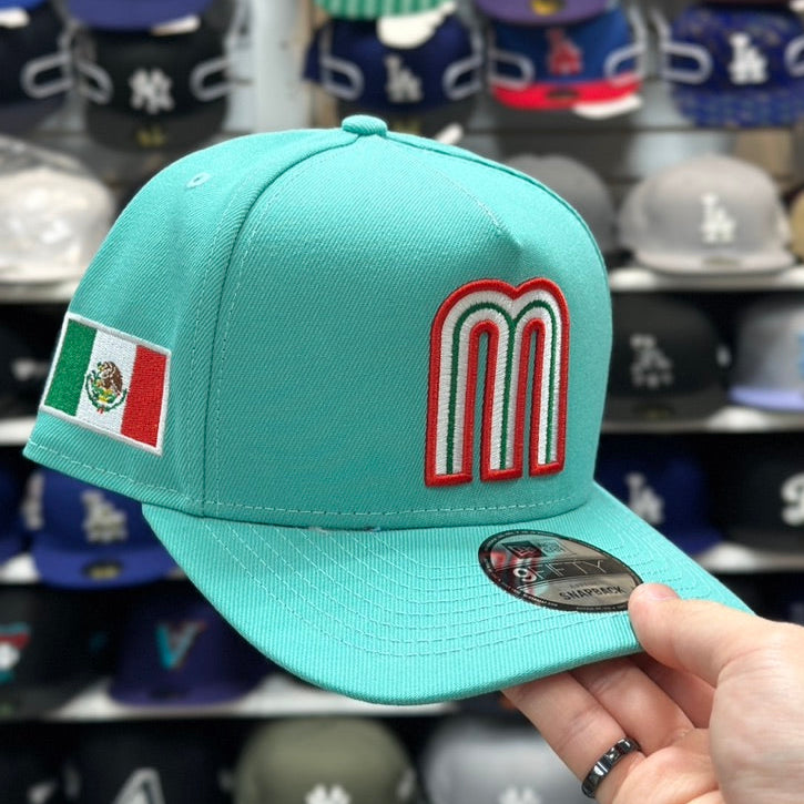 New Era Mexico WBC World Baseball Classic A-Frame 9FIFTY Snapback Teal