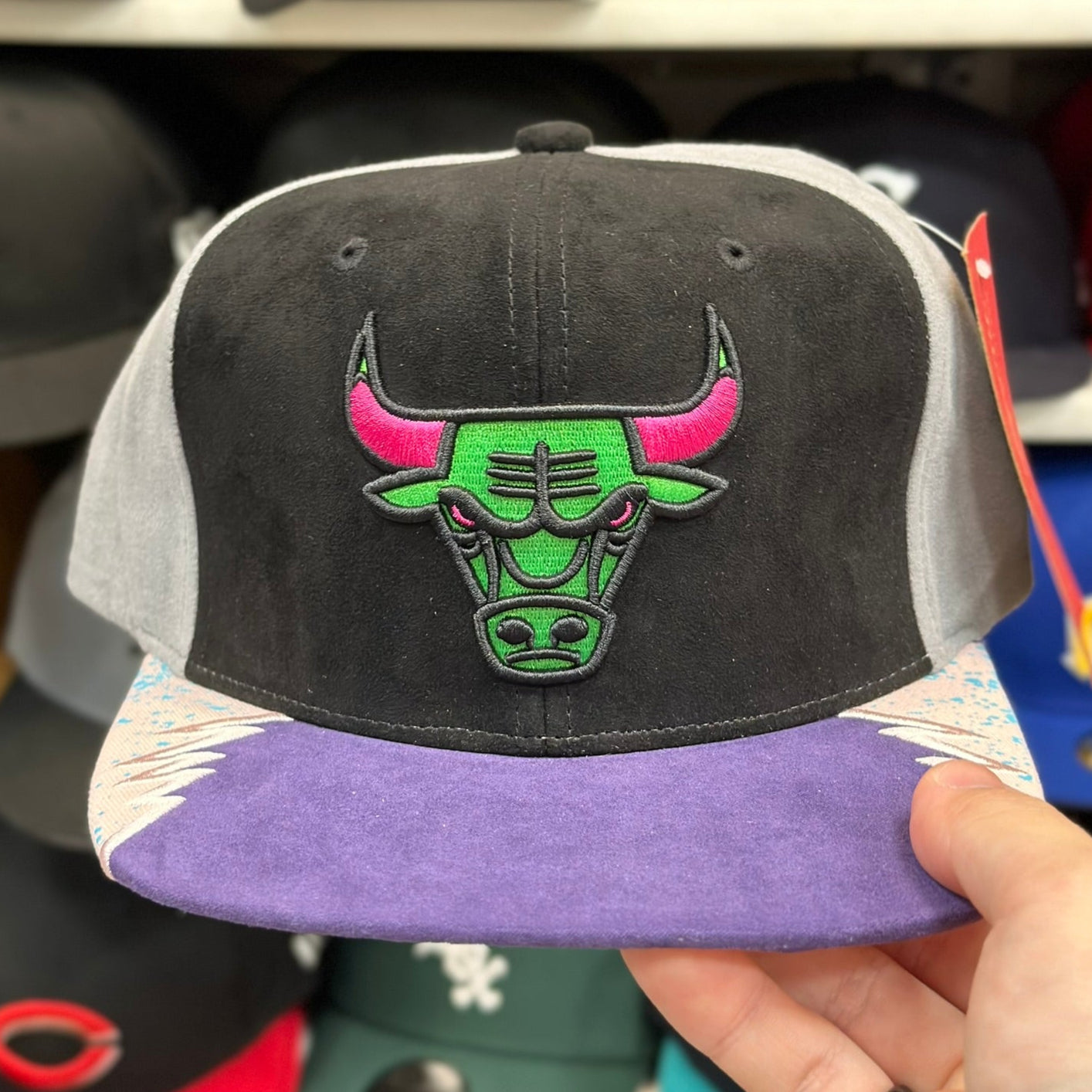 Chicago Bulls 'Multi Texture' Multicolor Vintage Mitchell & Ness Snapback