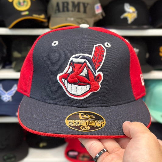 New Era Cleveland Indians Vintage 59FIFTY Fitted Hat | Red/Black