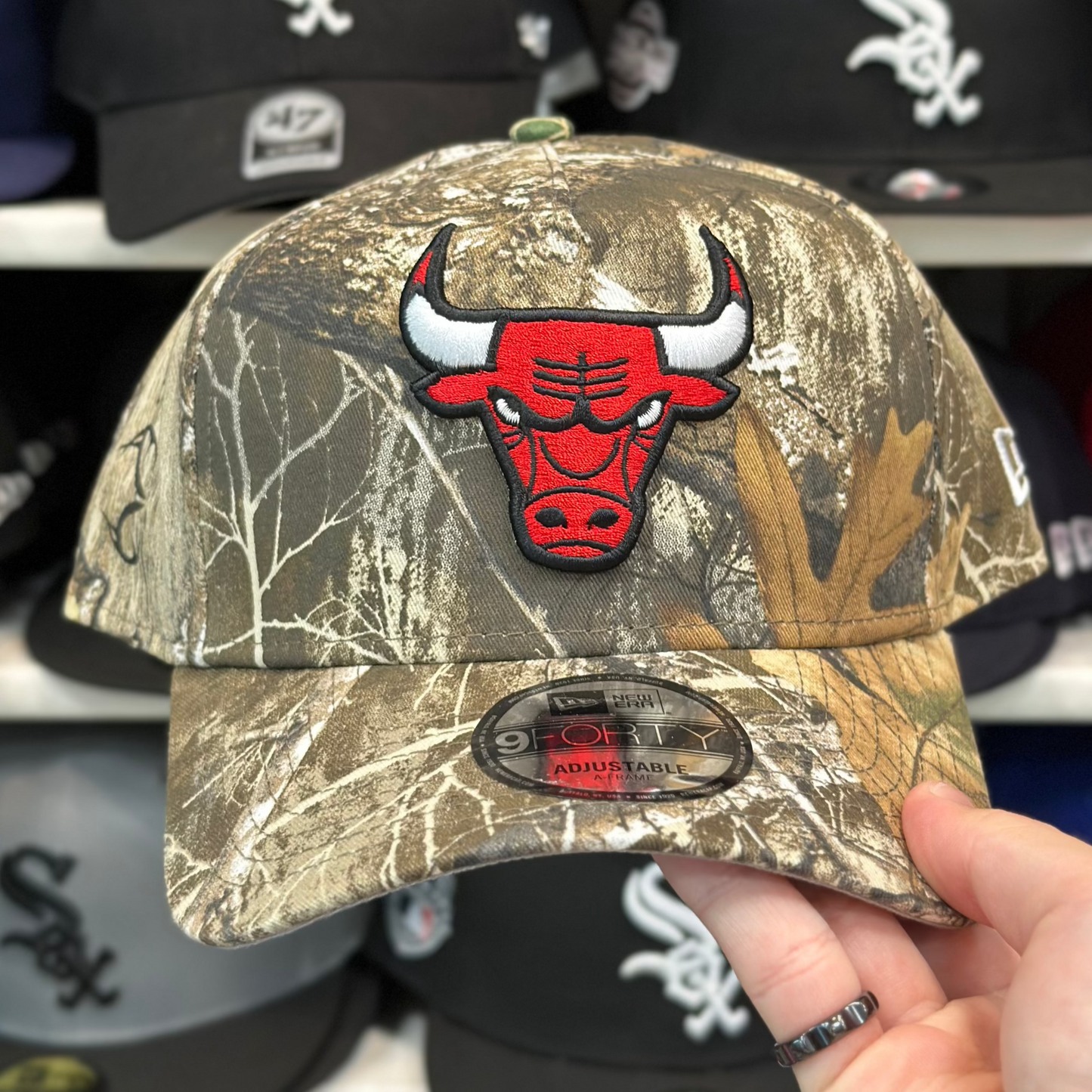 New Era Chicago Bulls A-Frame 9FORTY Snapback Real Tree Camo
