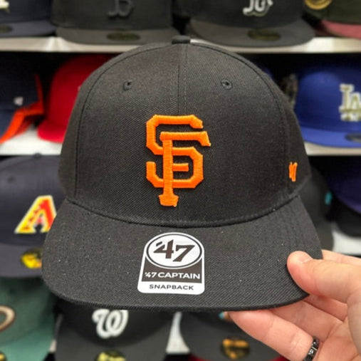 San Francisco Giants MLB Snapback | '47 Brand Captain Adjustable Snap | Black