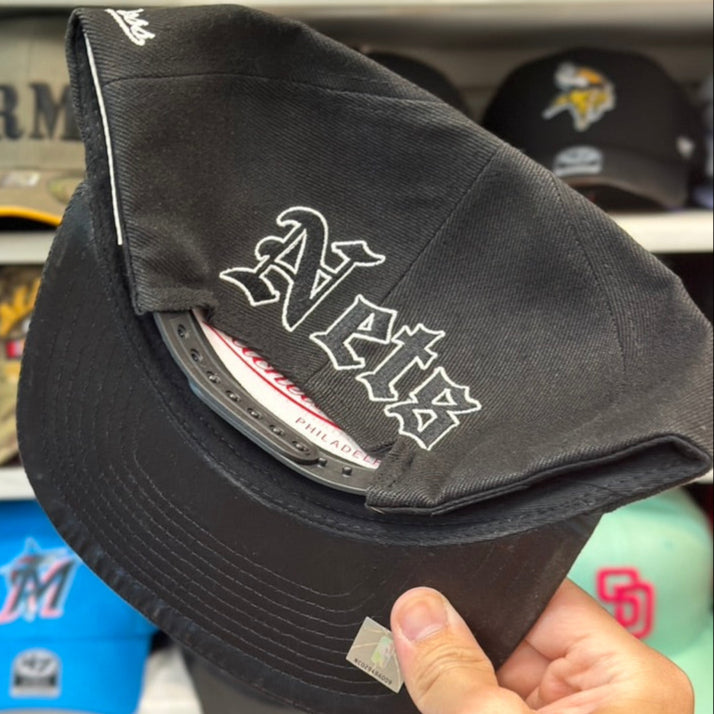 Brooklyn Nets NBA Snapback | Mitchell & Ness Original Fit Adjustable Cap | Black