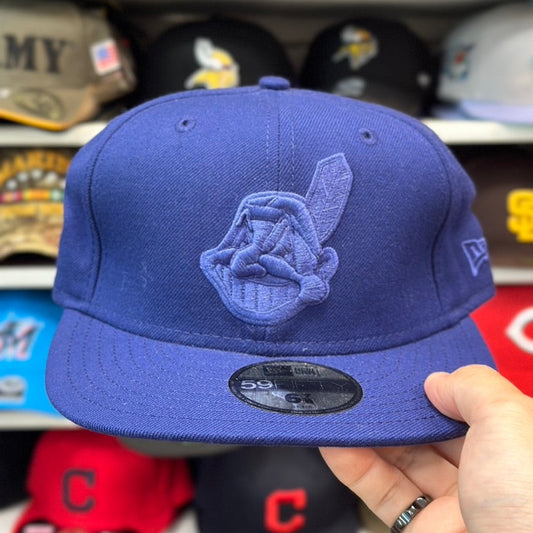 New Era Cleveland Indians Vintage 59FIFTY Fitted Hat | Blue
