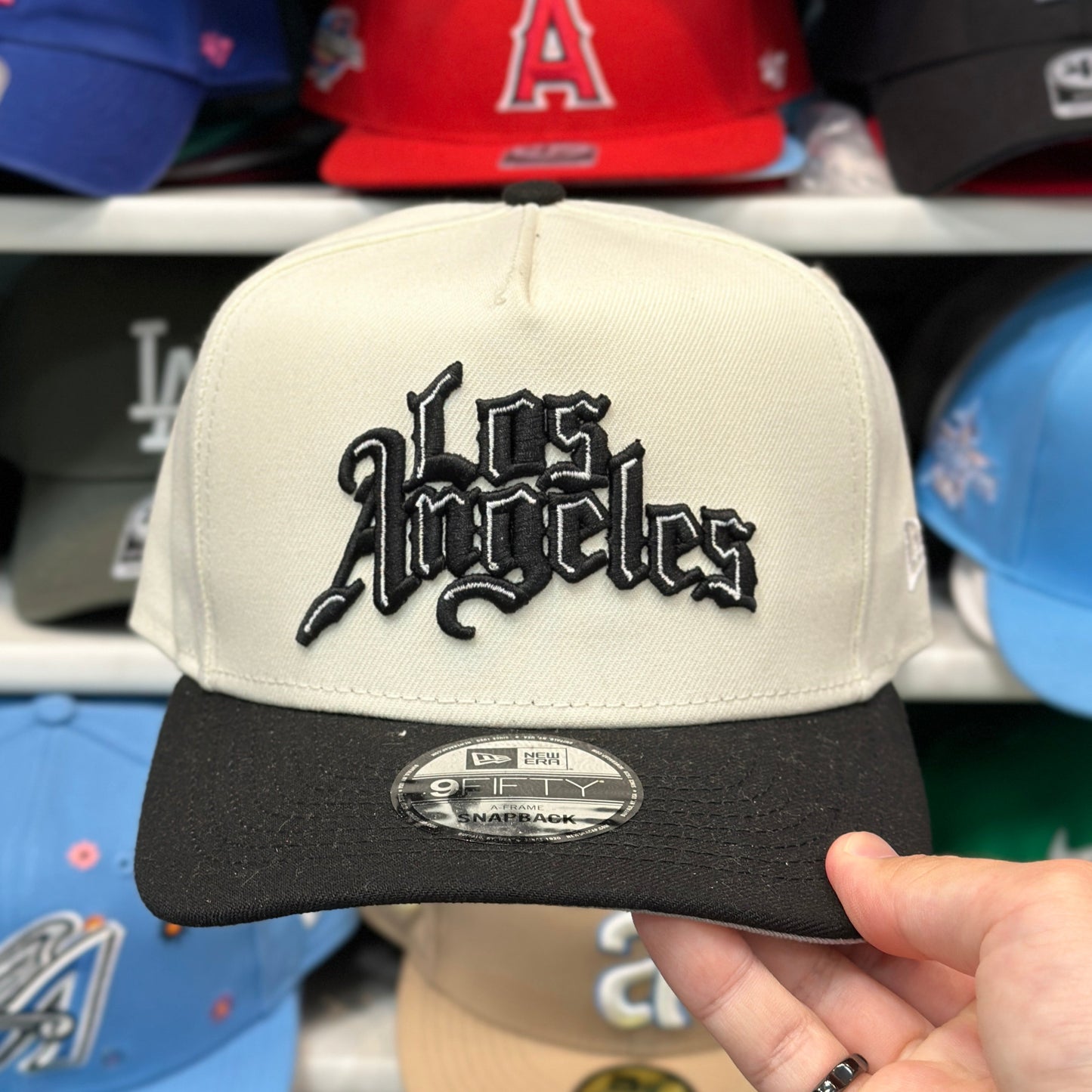 New Era Los Angeles Clippers A-Frame Creme/Black 9FIFTY Snapback