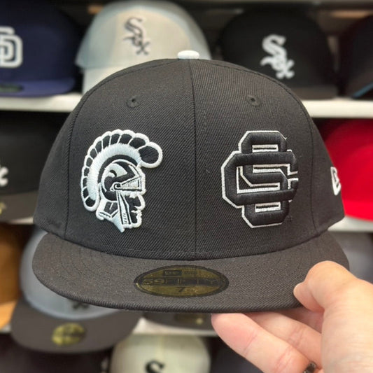 New Era USC Trojans NCAA 'Dual Logo' 59FIFTY Fitted Hat | Black