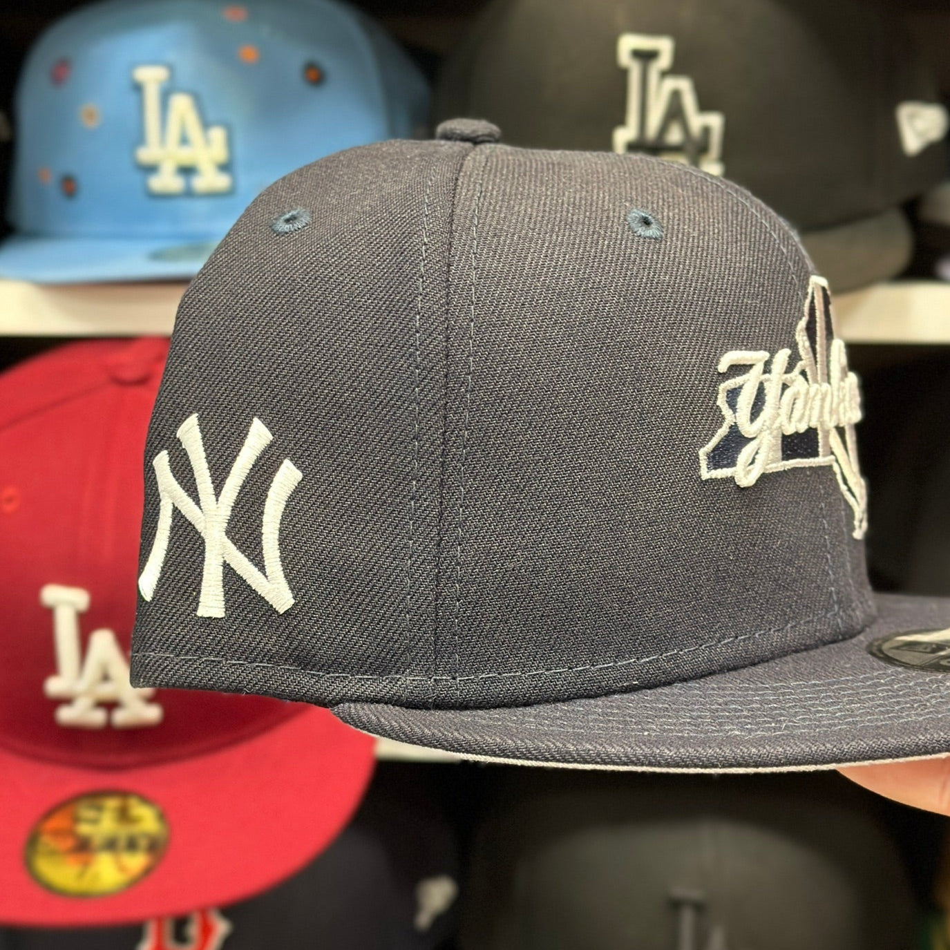 New York Yankees MLB 'State Cap' | New Era 9FIFTY Adjustable Snap | Navy