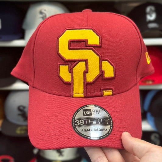 New Era USC Trojans 39THIRTY Ball Cap Red