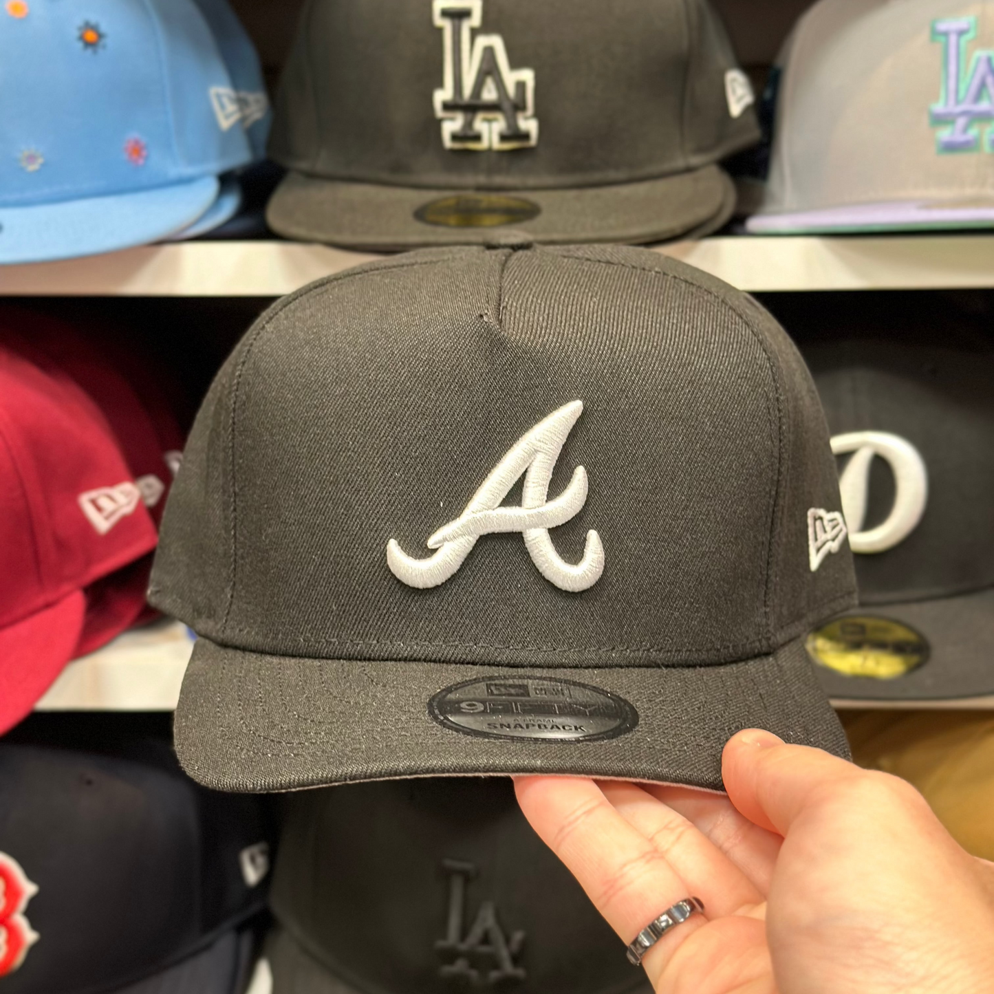 Atlanta Braves MLB A-Frame | New Era 9FIFTY Adjustable Snapback | Black