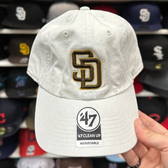 San Diego Padres Dad Cap '47 Brand Clean-up Silver