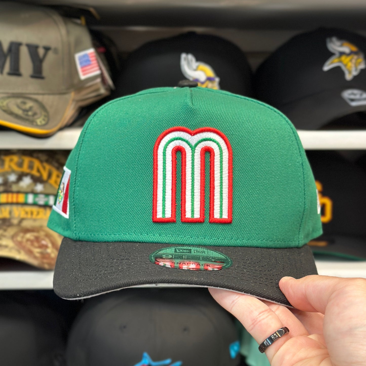 Mexico WBC World Baseball Classic | New Era 9FIFTY A-Frame Snapback | Green/Black