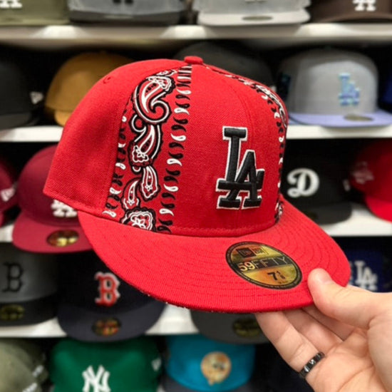 New Era 59FIFTY LA Dodgers MLB Vintage Paisley Fitted Cap Red