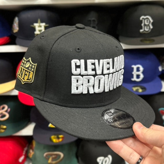 New Era Cleveland Browns Black/White 9FIFTY Snapback