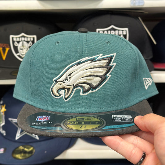 New Era Philadelphia Eagles Two-Tone Fitted Hat | Green/Black