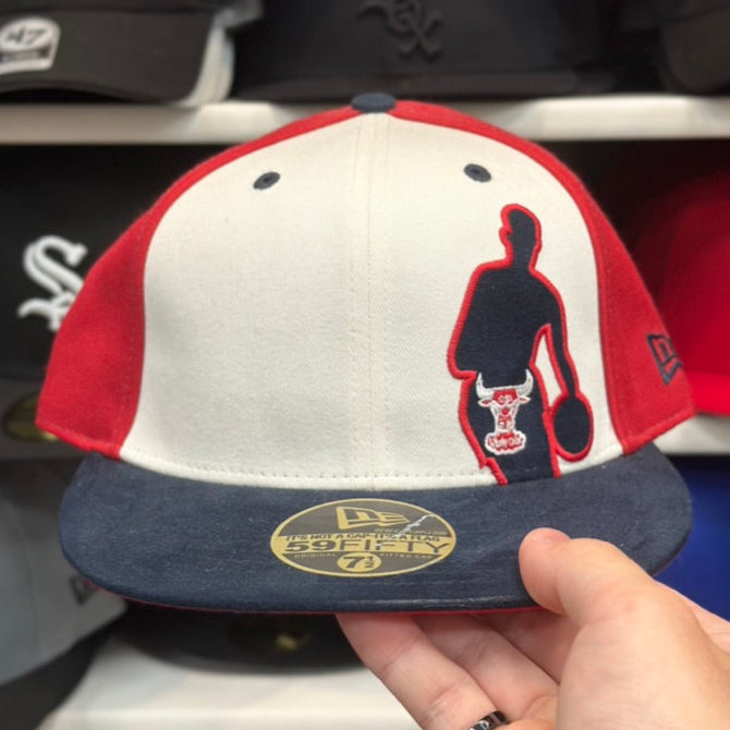 Chicago Bulls Vintage Suede Fitted | New Era 59FIFTY Sized Hat | 7 & 7 1/2