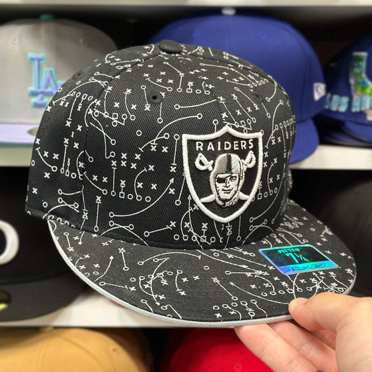 Los Angeles Raiders Reebok Fitted Hat Black