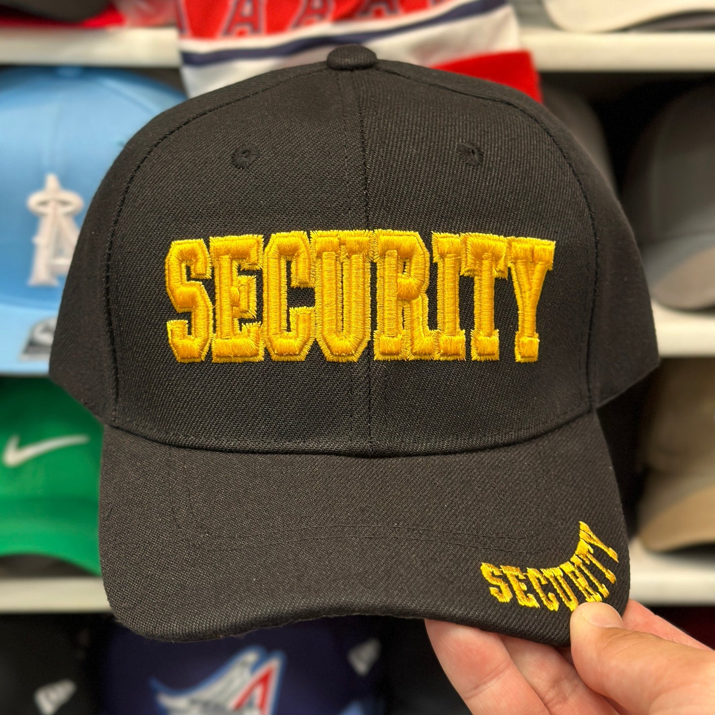 SECURITY Adjustable Ball Cap Black/Gold