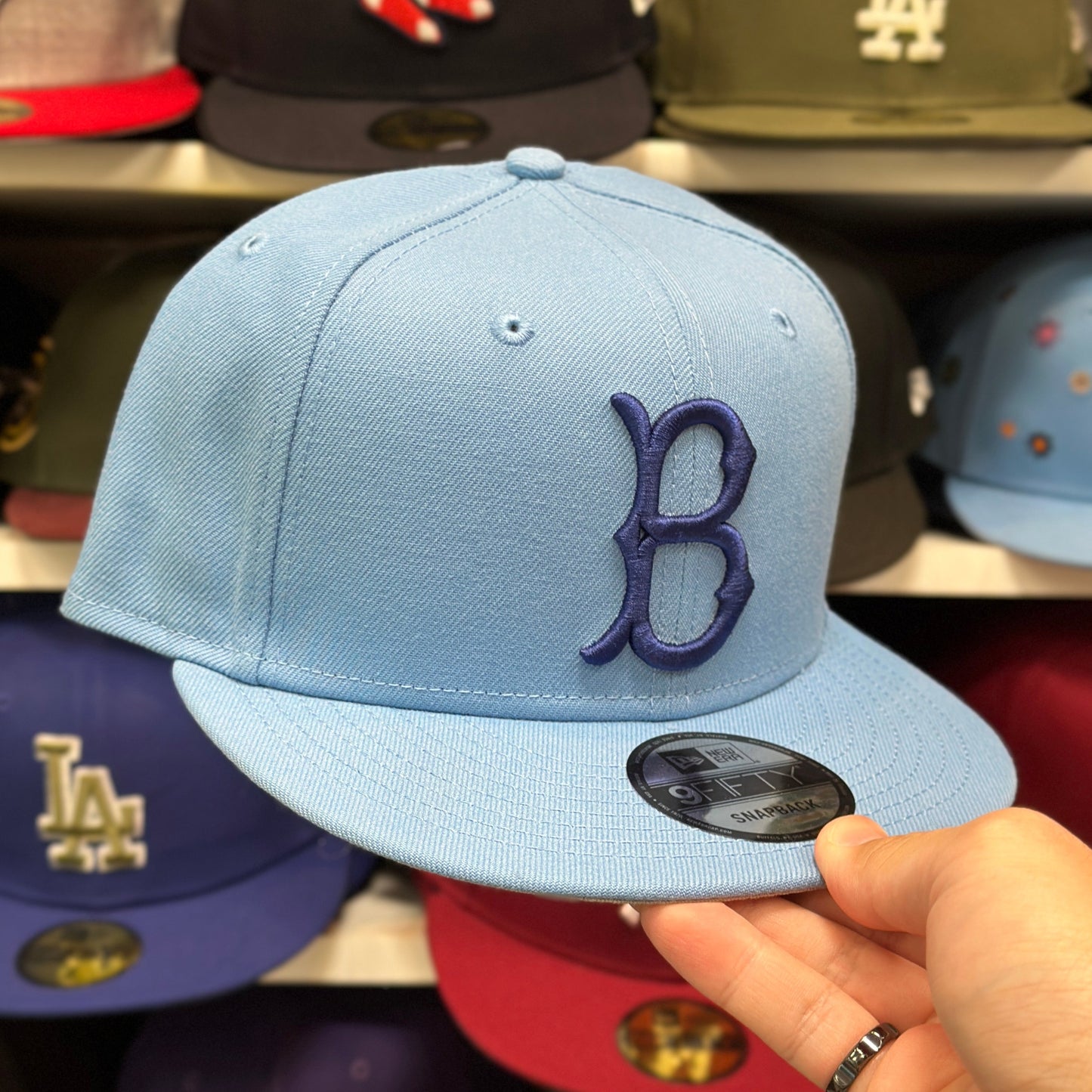 Brooklyn Dodgers MLB Snapback | New Era 9FIFTY Adjustable Snap | Light Blue