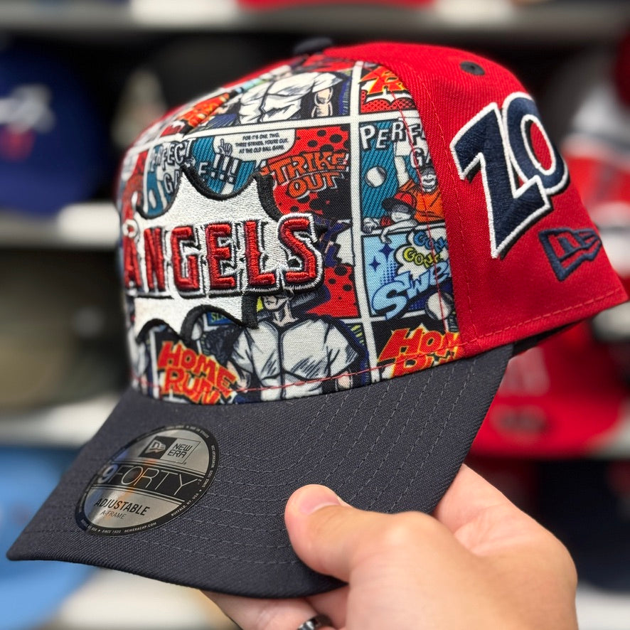 New Era Los Angeles Angels 'Diamond Hero Edition' A-Frame 9FORTY Snapback - Red