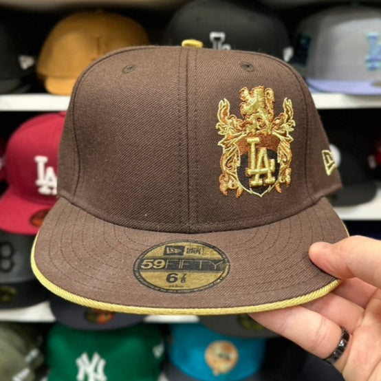New Era 59FIFTY LA Dodgers MLB Brown/Gold Retro Vintage Fitted Cap Brown