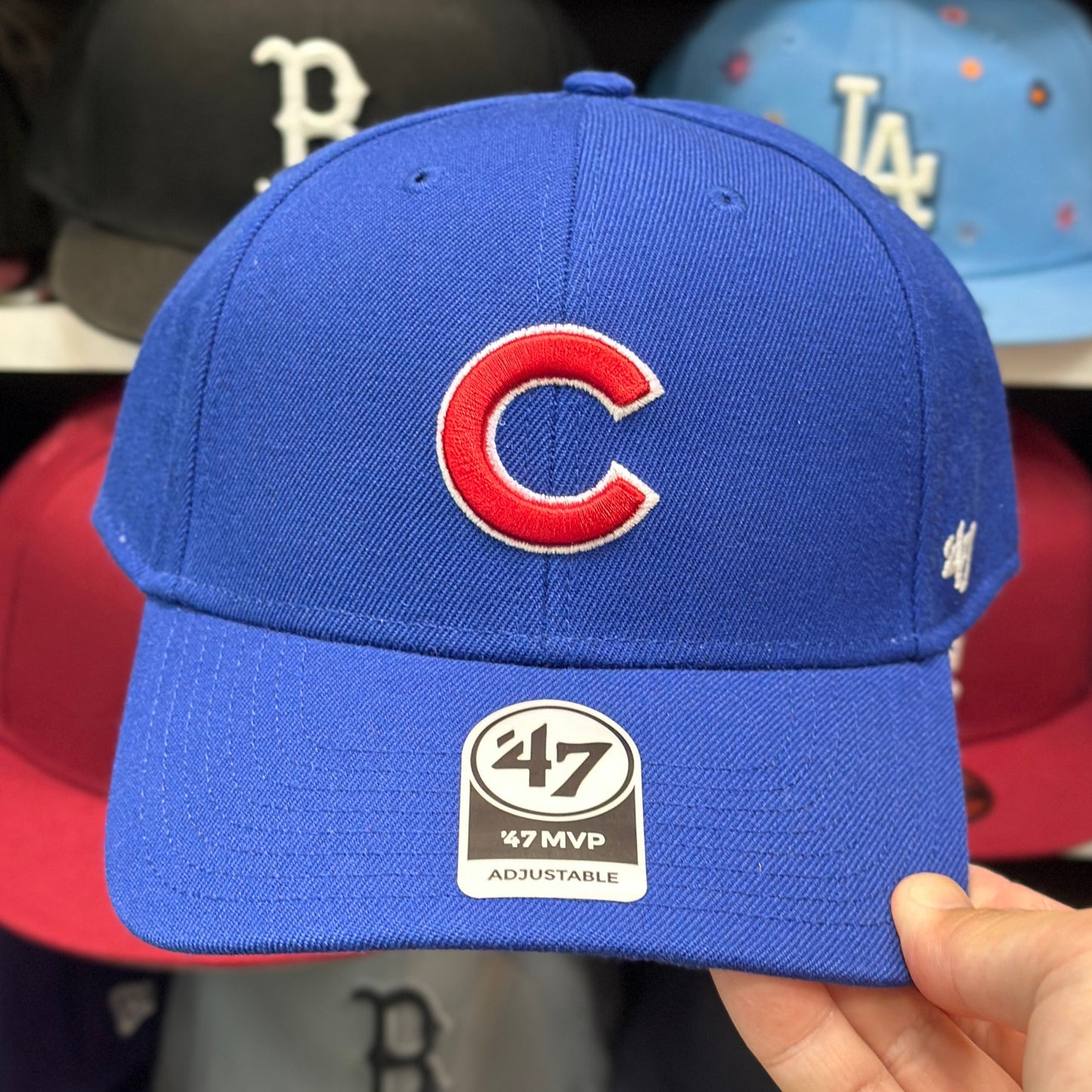 Chicago Cubs MLB Ball Cap | '47 Brand MVP Adjustable Curve Cap | Color Options