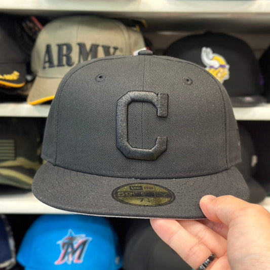 New Era Cleveland Indians 59FIFTY Fitted Hat | Black