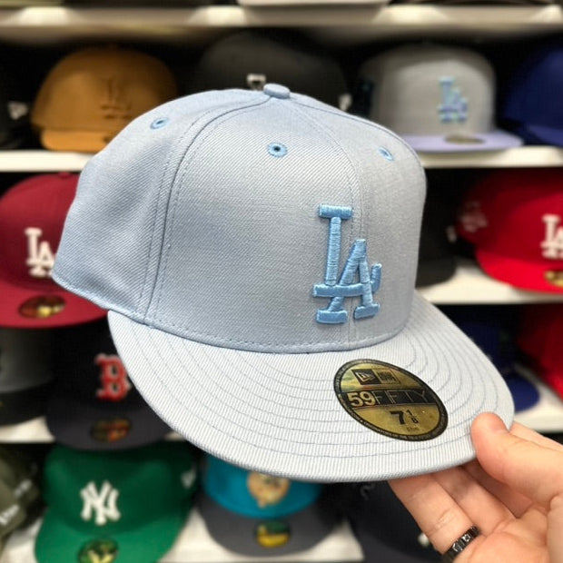 New Era 59FIFTY LA Dodgers MLB Vintage Cap Sized Hat Arctic Blue