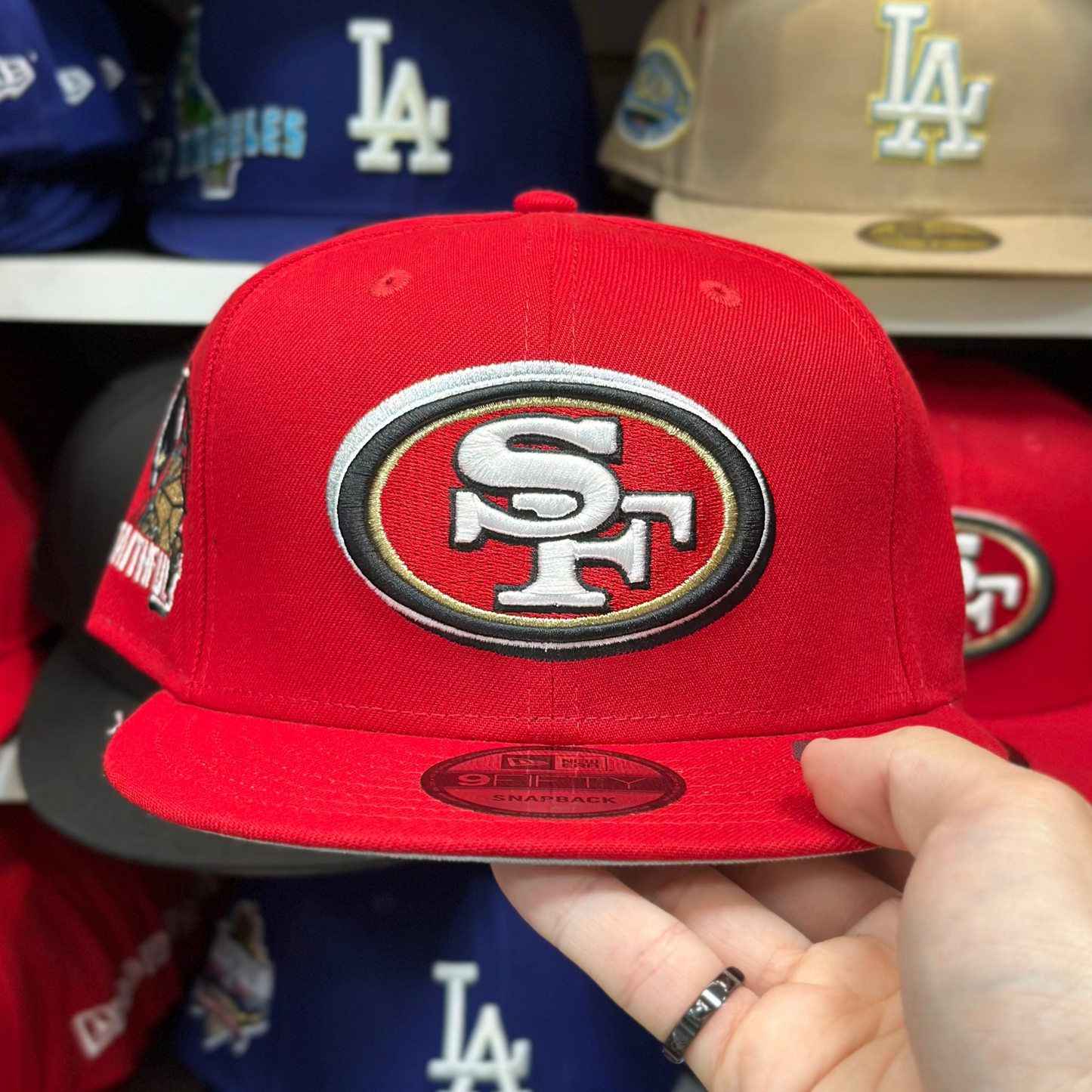 New Era San Fransisco 49ers 'CA Faithful' Red 9FIFTY Snapback