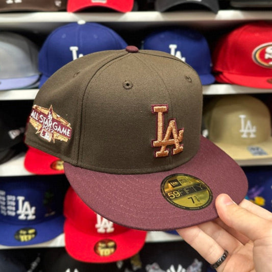 New Era Los Angeles Dodgers '2022 All Star Game' Brown/Maroon 59FIFTY Fitted Hat