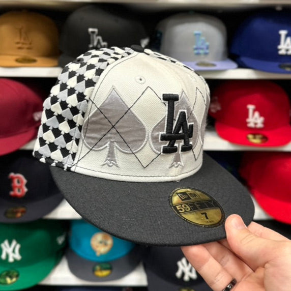 New Era 59FIFTY LA Dodgers MLB Vintage Spades Fitted Cap White/Black