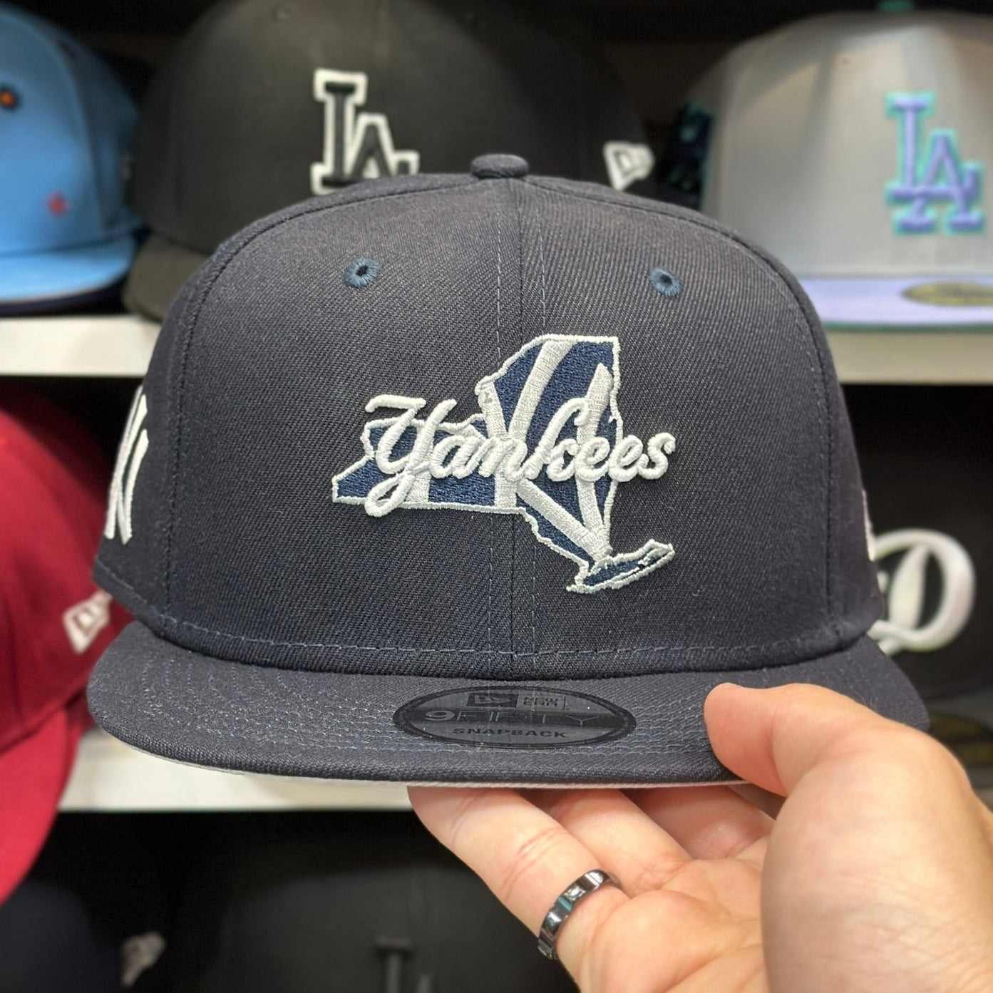 New York Yankees MLB 'State Cap' | New Era 9FIFTY Adjustable Snap | Navy