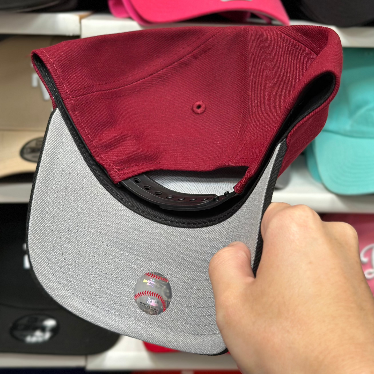 LA Dodgers A-Frame Snapback | New Era 9FORTY | Maroon/Black