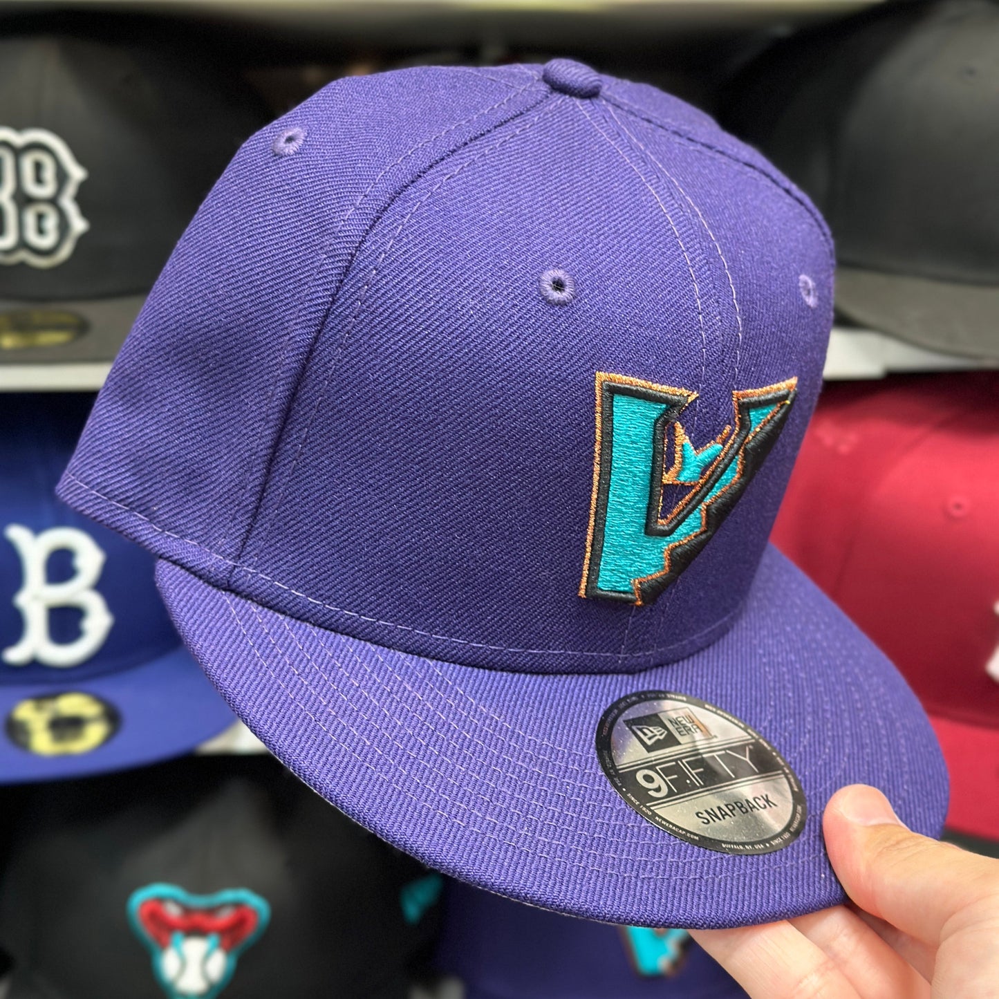 New Era Arizona Diamondbacks 'Upside Down Logo' Purple 9FIFTY Snapback