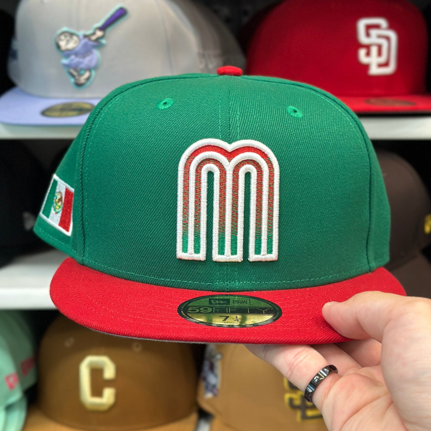 Mexico WBC World Baseball Classic | Classic New Era 59FIFTY Fitted | Green/Red