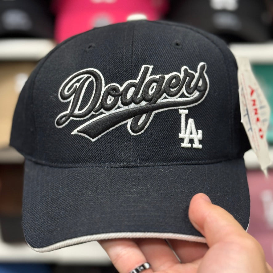 Los Angeles Dodgers 'Script Logo' Vintage ANNCO Ball Cap | Black