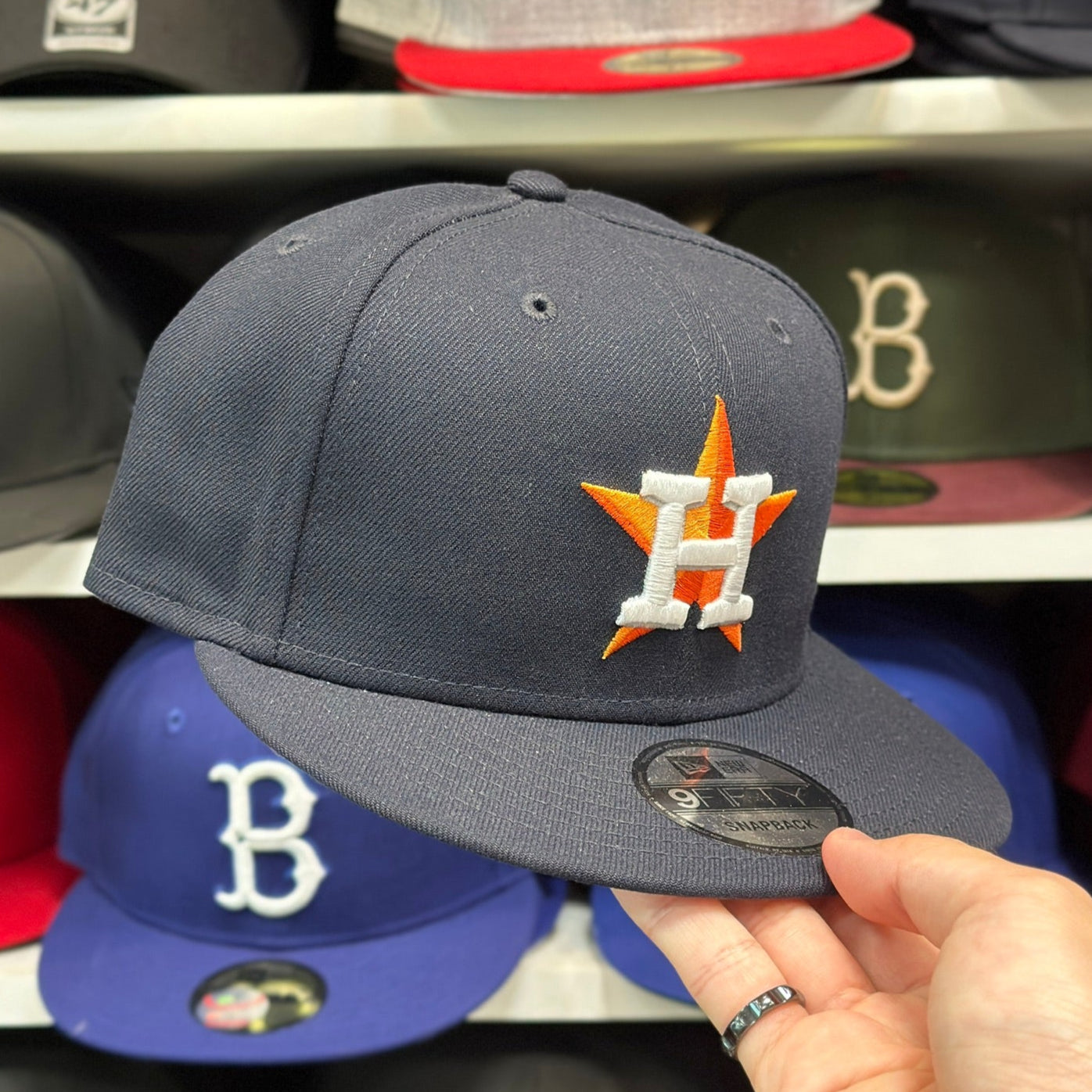 New Era Houston Astros Navy 9FIFTY Snapback
