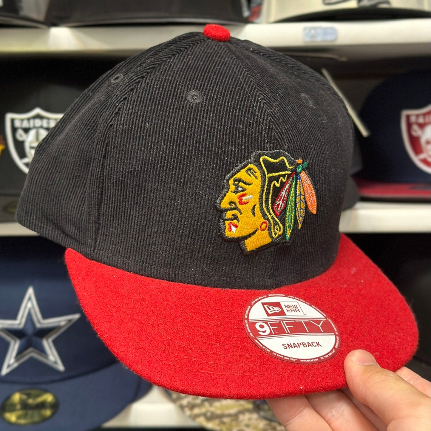 Washington Blackhawks NHL Snapback | New Era 9FIFTY Adjustable Snap | Black/Red