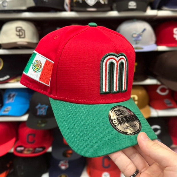 Mexico WBC World Baseball Classic | New Era 9FIFTY A-Frame Snapback | Red/Green