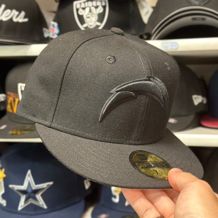 New Era 59FIFTY LA Chargers NFL Fitted Hat Sized Cap Black