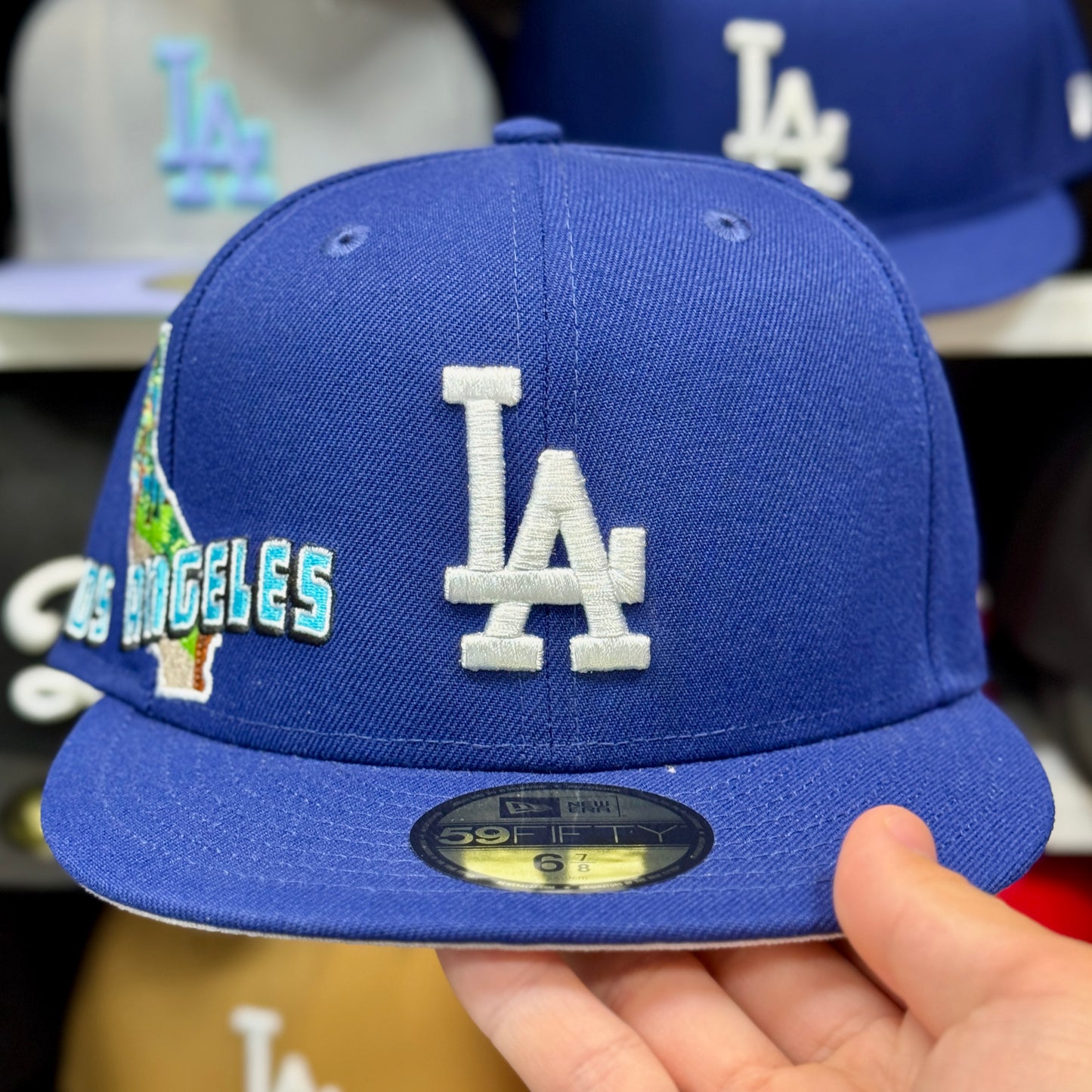 New Era Los Angeles Dodgers 'State of California' 59FIFTY Fitted Hat | Blue