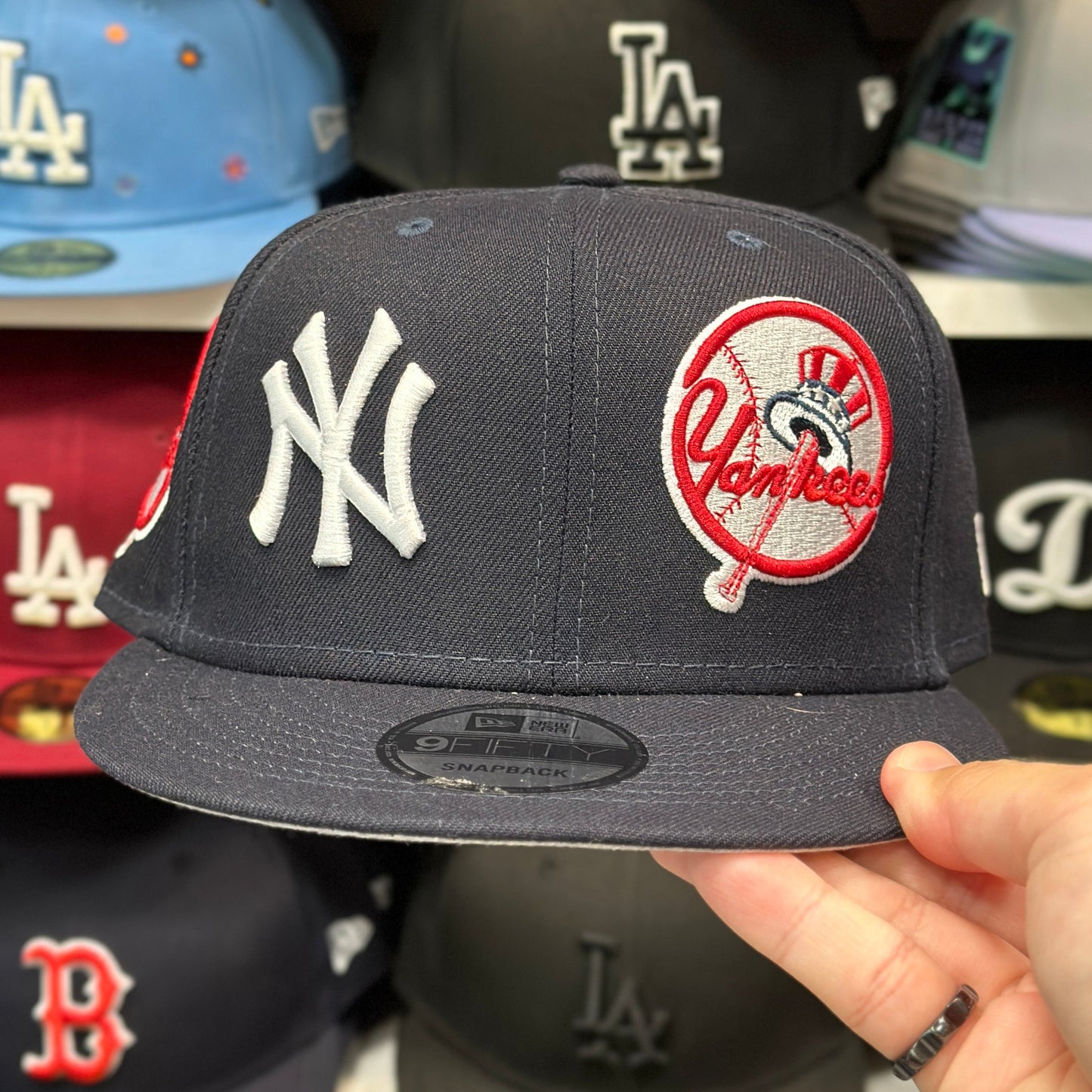 New Era New York Yankees 'Dual Logo' 9FIFTY Snapback Navy