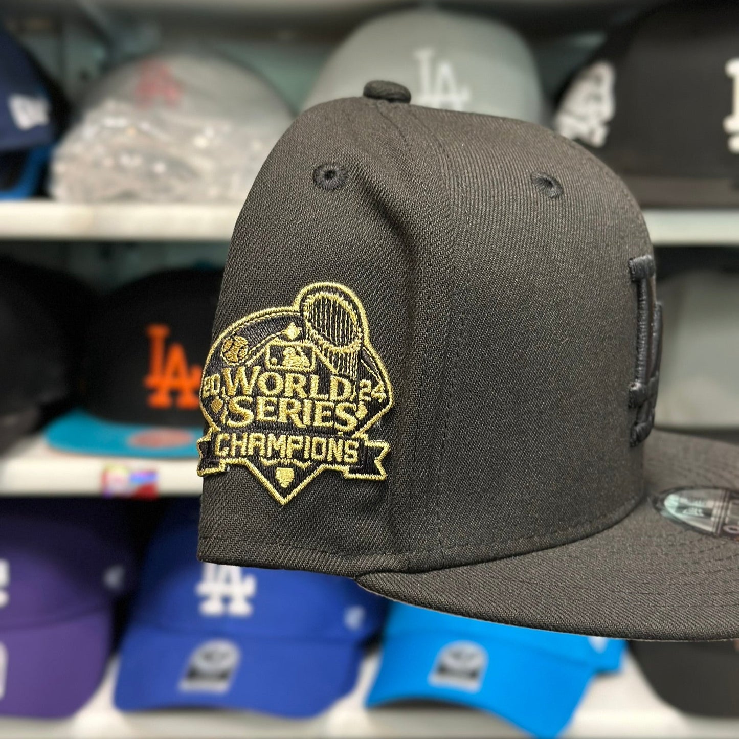 New Era Los Angeles Dodgers 2024 World Series Champions 9FIFTY Snapback Black