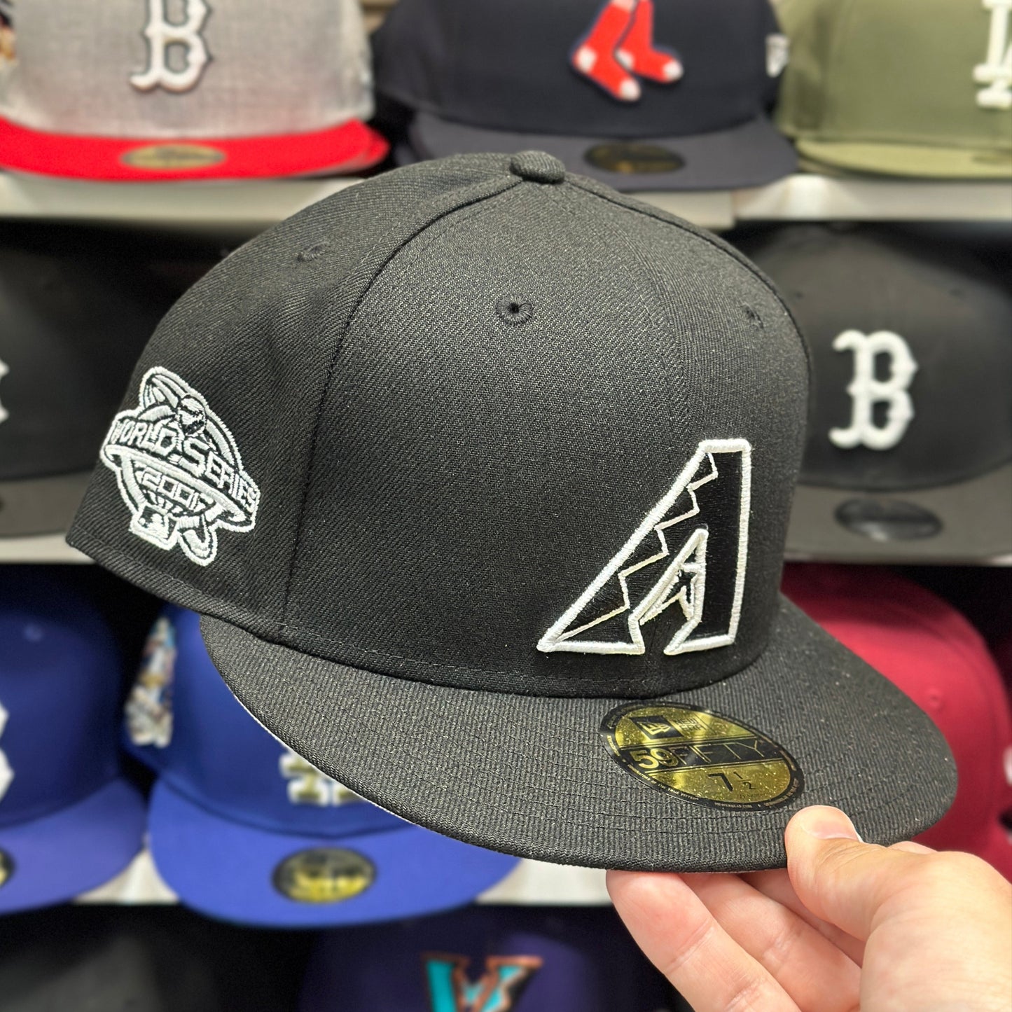 New Era 59FIFTY Arizona Diamondbacks MLB '2001 World Series' Patch Fitted Cap Black