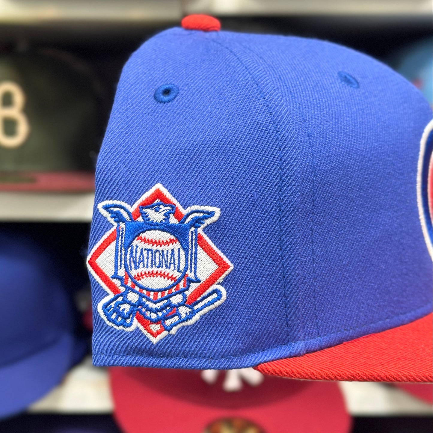Chicago Cubs MLB National Patch | '47 Brand Captain Snapback | Blue/Red