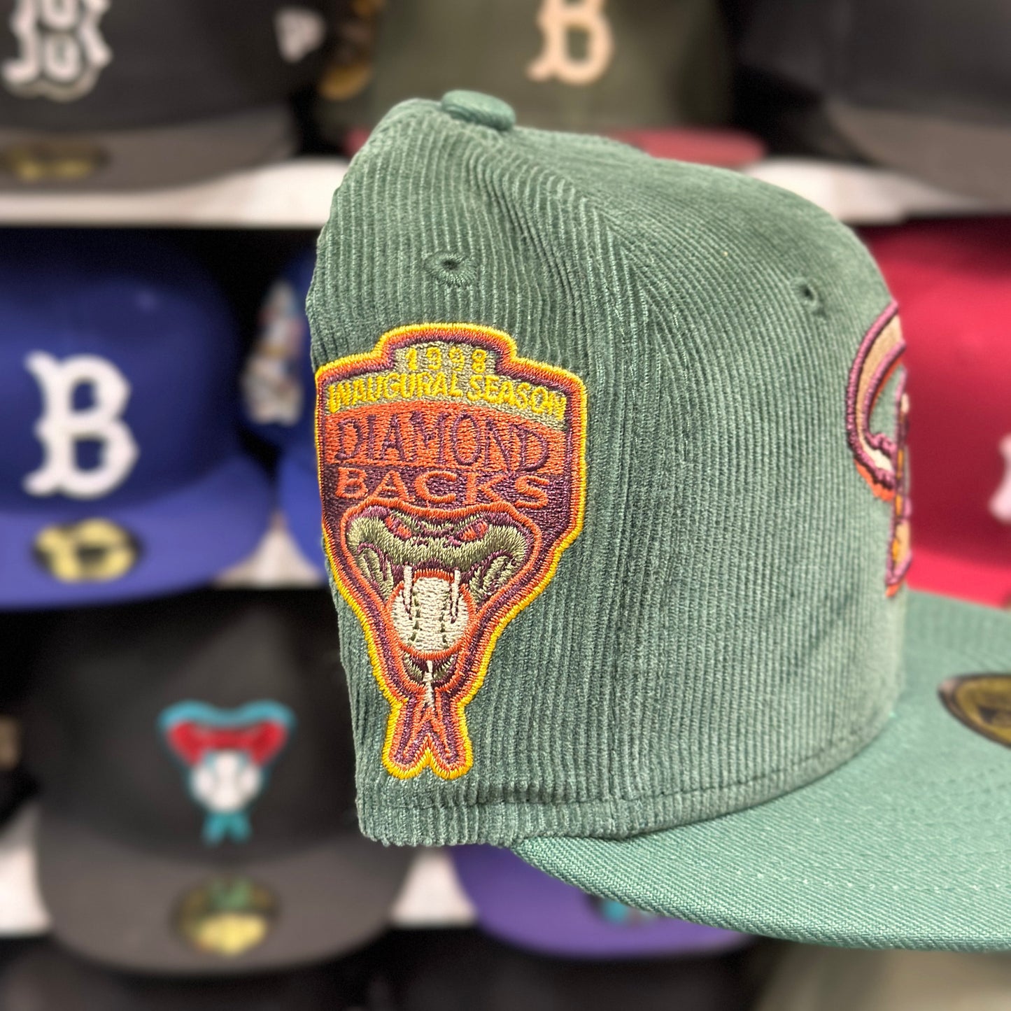 New Era 59FIFTY Arizona Diamondbacks MLB Corduroy Sized Cap Green