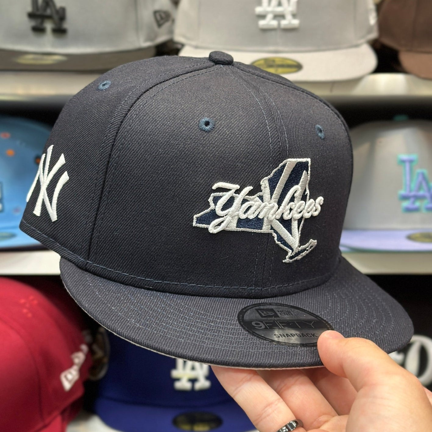 New York Yankees MLB 'State Cap' | New Era 9FIFTY Adjustable Snap | Navy